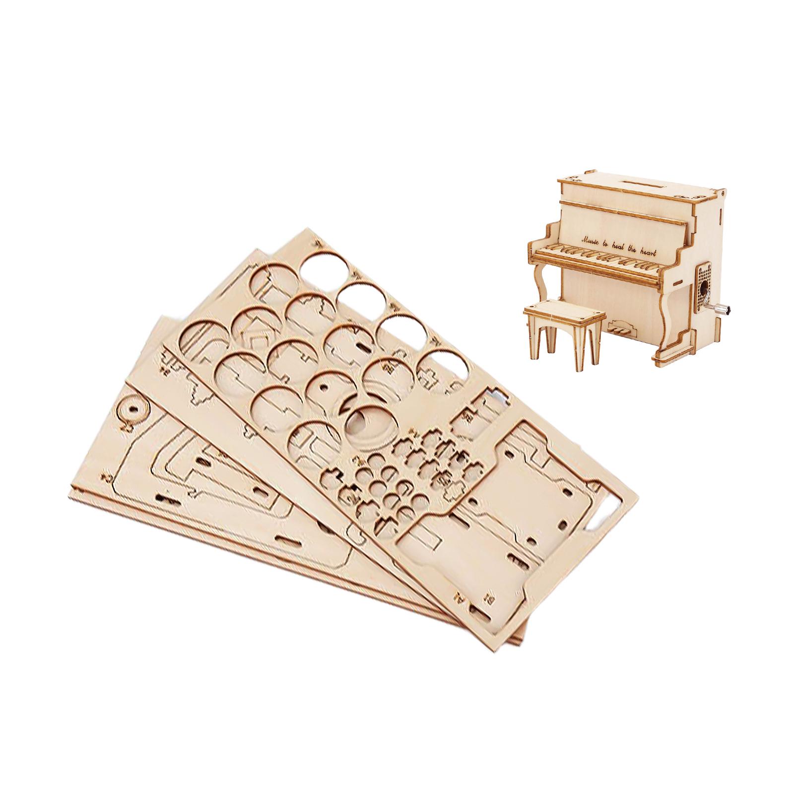 Kids Education Rhymes - DIY Wooden Piano Music Box Puzzle