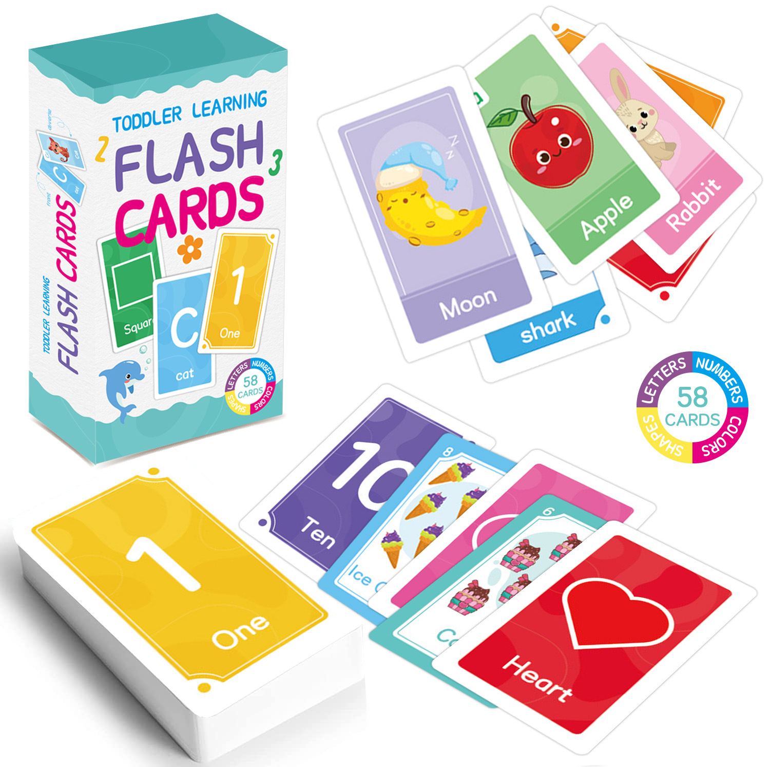 58 Pcs ABC Alphabet Flashcards - Abc Kids Early Education ulasan dan harga